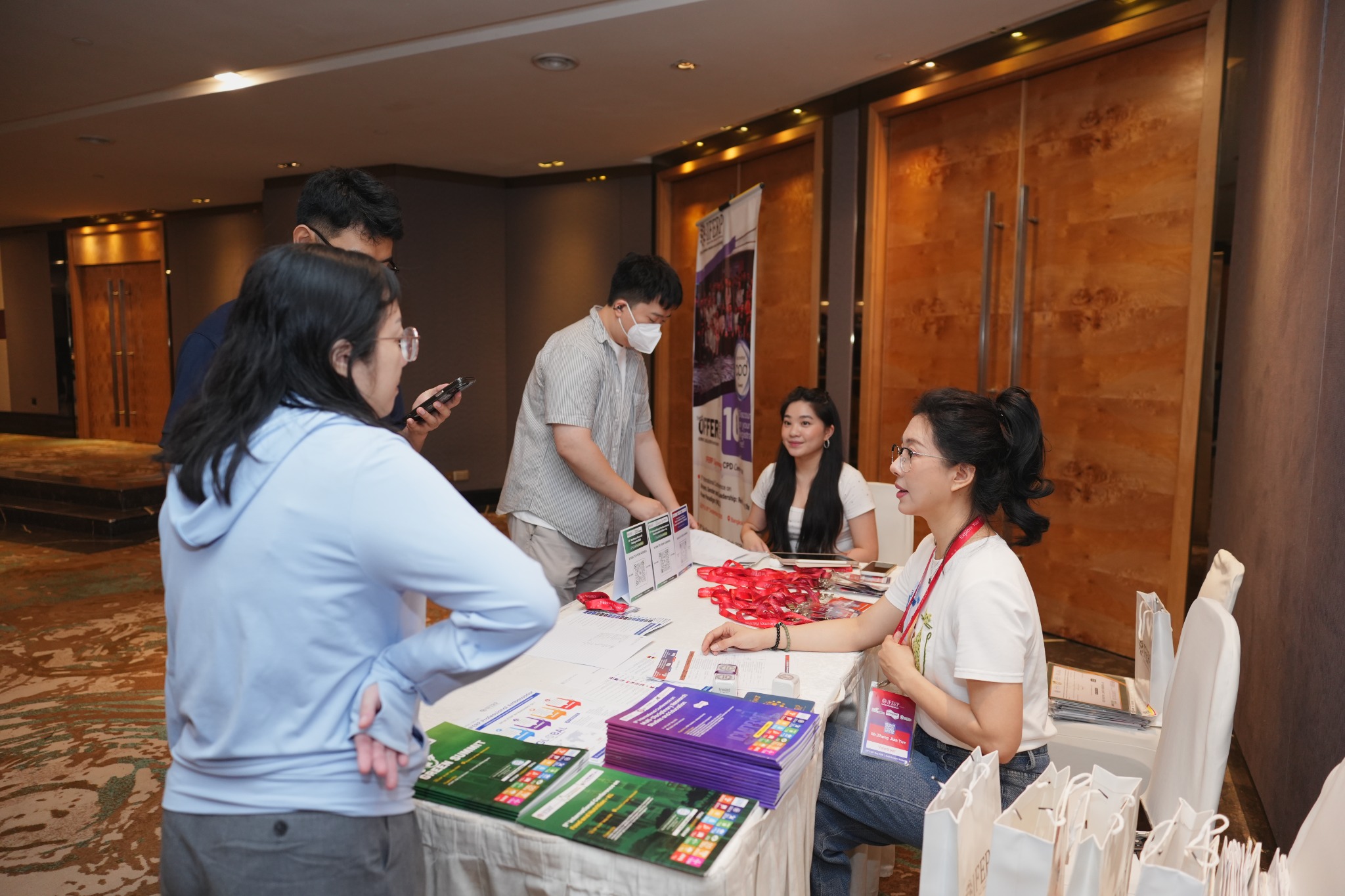 Delegates at an IFERP international conference
