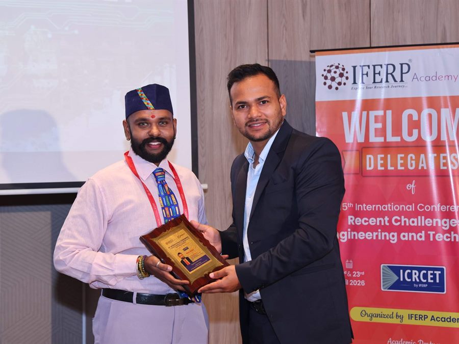 Memento presented to a guest speaker at the welcome ceremony