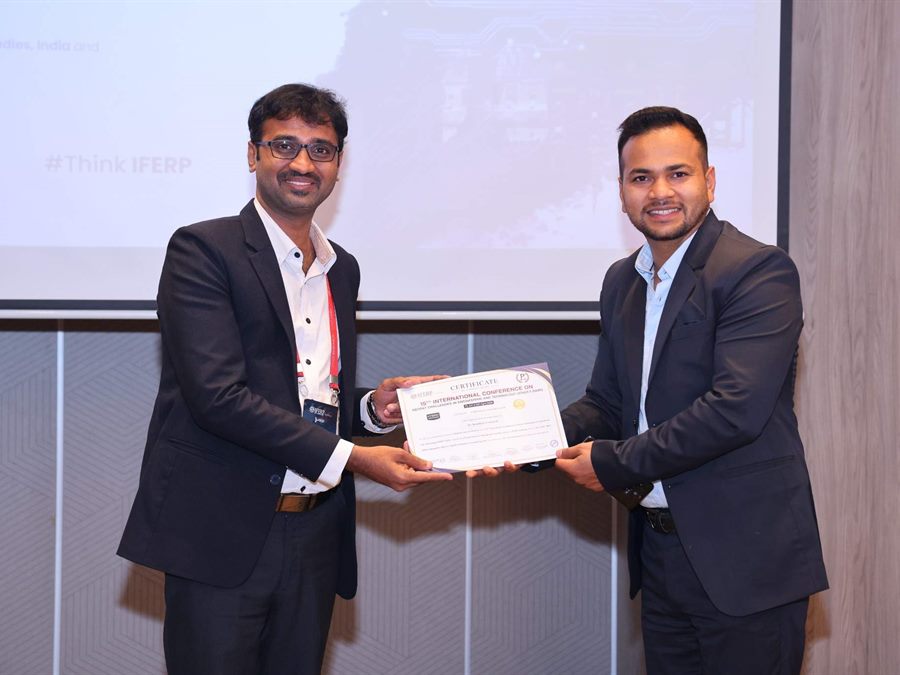 Certificate of presentation handed to a delegate
